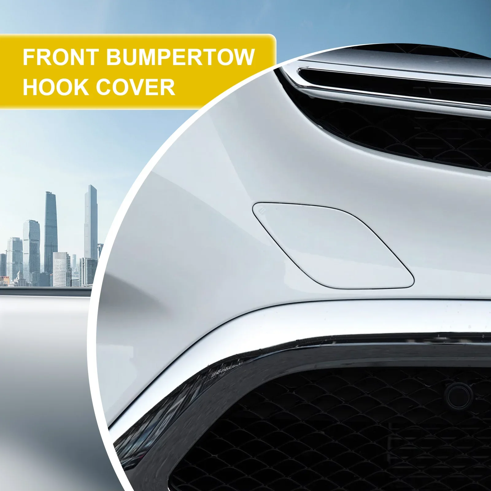 For Mercedes Benz GLC X253 GLC200 GLC220 GLC250 GLC63 2016 2017 2018 Front Bumper Tow Hook Cap Towing Eye Cover A2538850022