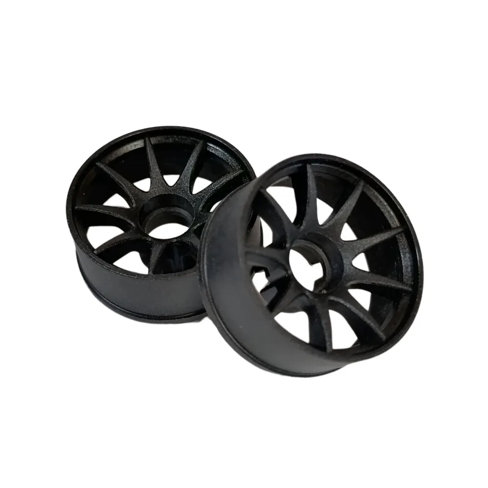 DXR 1/28 Kyosho MINIZ RWD Machine Cutted Light Black Wheel White 2Pcs XRM002-W XRM002-N