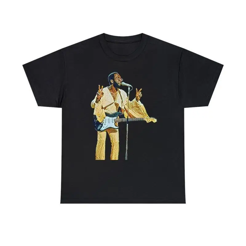 Curtis Mayfield Print Concert Art Heavy Cotton T Shirt