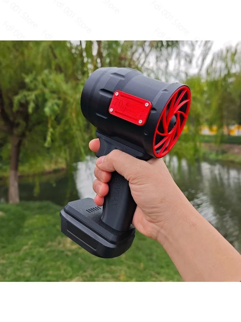 70mm Triple Head Brushless Fan Handheld Turbo Blower Portable Air Duster for Car Drying Snow Removal Outdoor Household Use