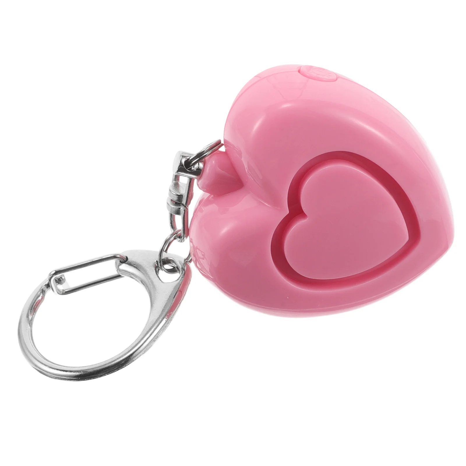 Personal Alarm Heart Shape with LED Light High Decibel Sound Safety Device for Women Children Portable Outdoor