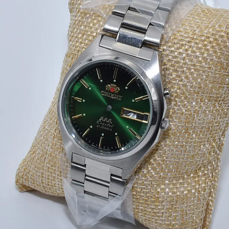 Case for 46941 46943 movement 3A stainless steel bag flat lens double calendar watch accessories