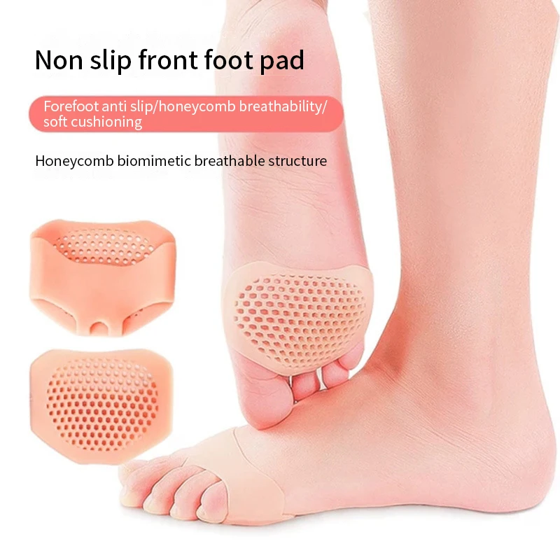 2pcs Silicone Metatarsal Pads Toe Separator Pain Relief Foot Pads Orthotics Foot Massage Insoles Forefoot Socks Foot Care Tool