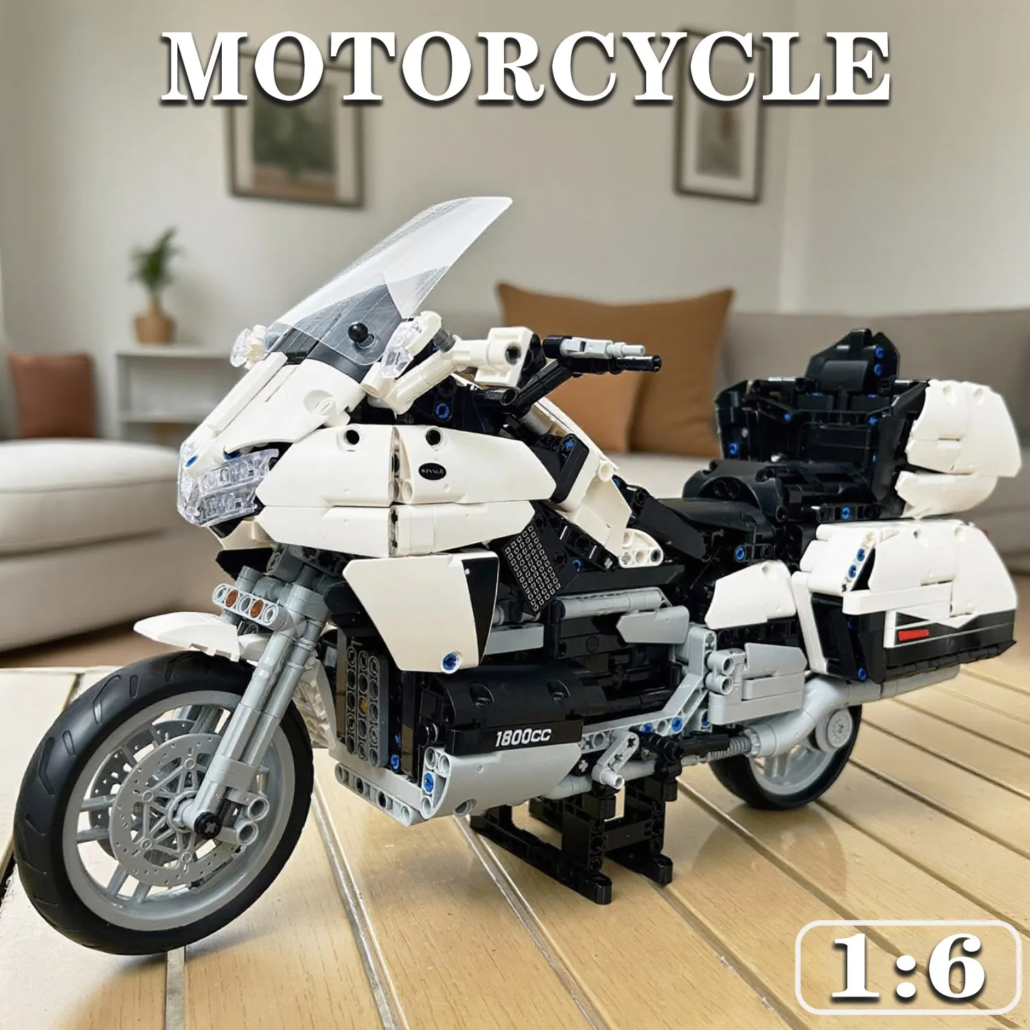 

MOC Creative High-Tech Gold wingSpeed Motorcycle Toy building blocks Motocross Construction Model Bricks DIY Toys children gifts