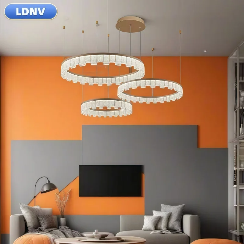 

French New LED Modern Chandelier Fashion Living Room Bedroom Dining Room Display Ceiling Lamp Designer Decorationled