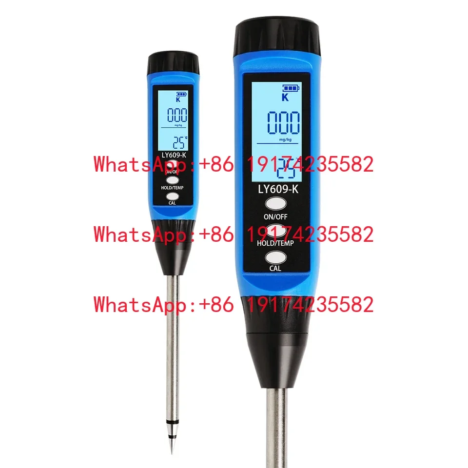 Digital High-Resolution Multi-Range Precision Soil NPK Nutrient Tester PH/EC Detector Quick-acting Nitrogen/Phosphorus/Potassium