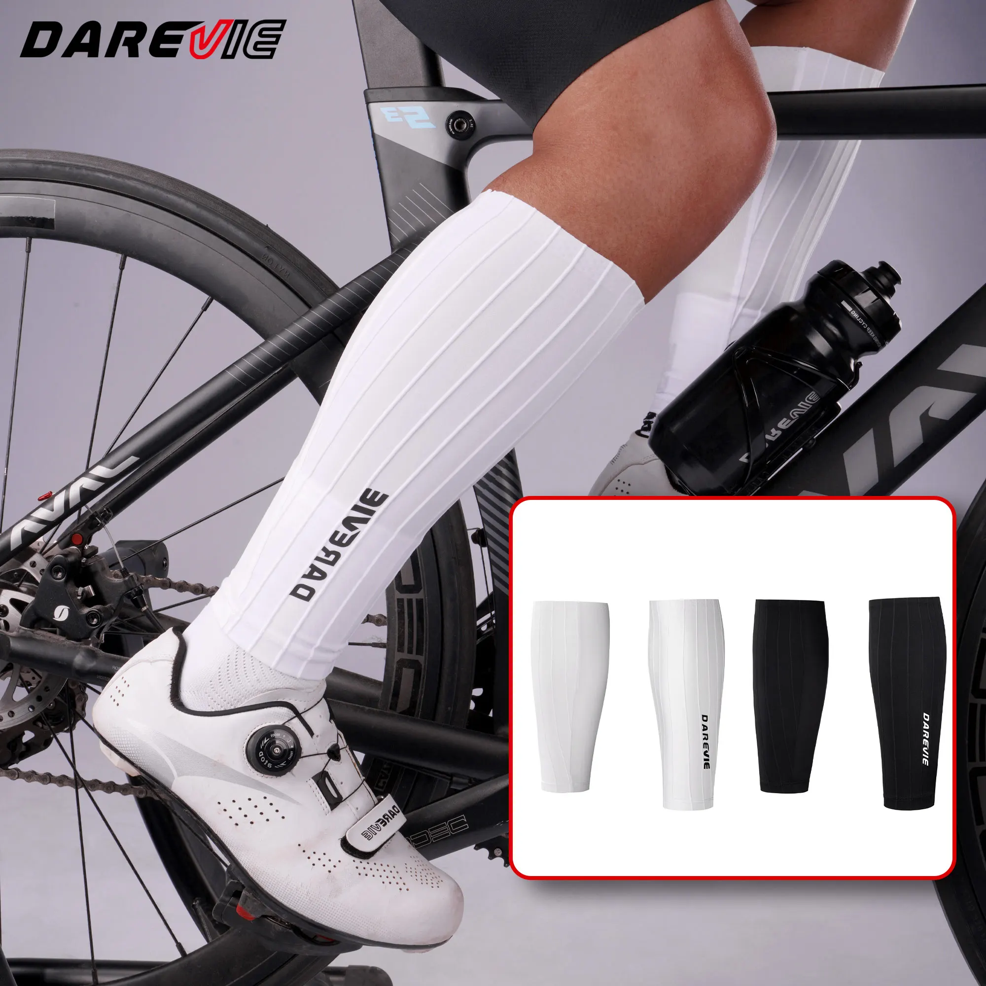 DAREVIE AERO Ciclismo Bezerro Manga Reduzir A Resistência Do Vento Nível De Corrida Ciclismo Leg Sleeve Ciclismo Leg Warmer Aerodinâmica Alta Velocidade