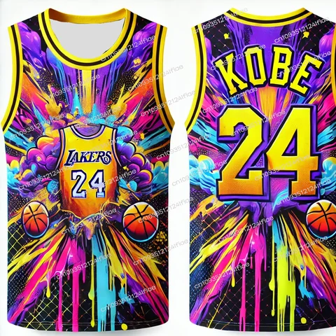 2025 New Kobe Bryant Collector's Edition Basketball Jersey Street Graffiti Style Basketball Vest Basketball Training Jersey