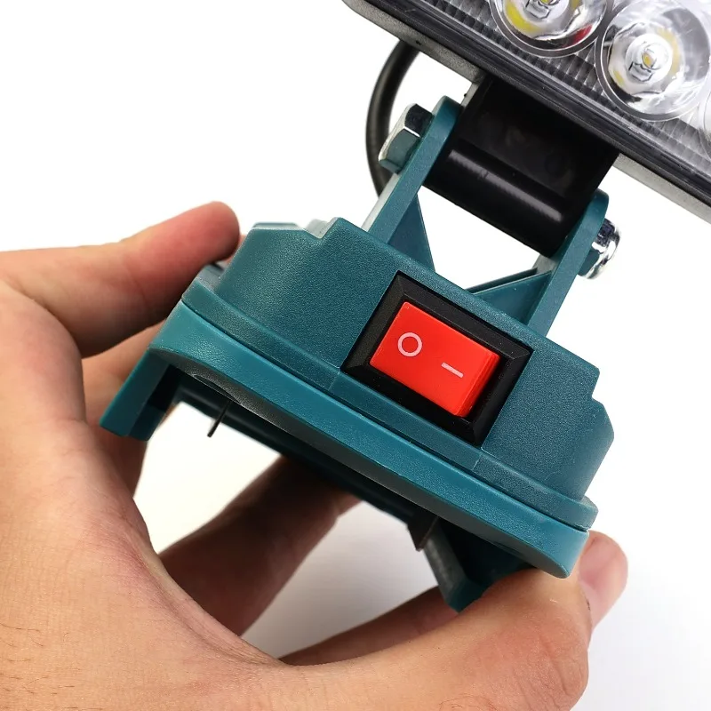 في الهواء الطلق مصباح يدوي لماكيتا 14.4 فولت-18 فولت بطارية ليثيوم أيون LED العمل ضوء الطوارئ الصيد مصباح يدوي أدوات الإضاءة على المدى الطويل