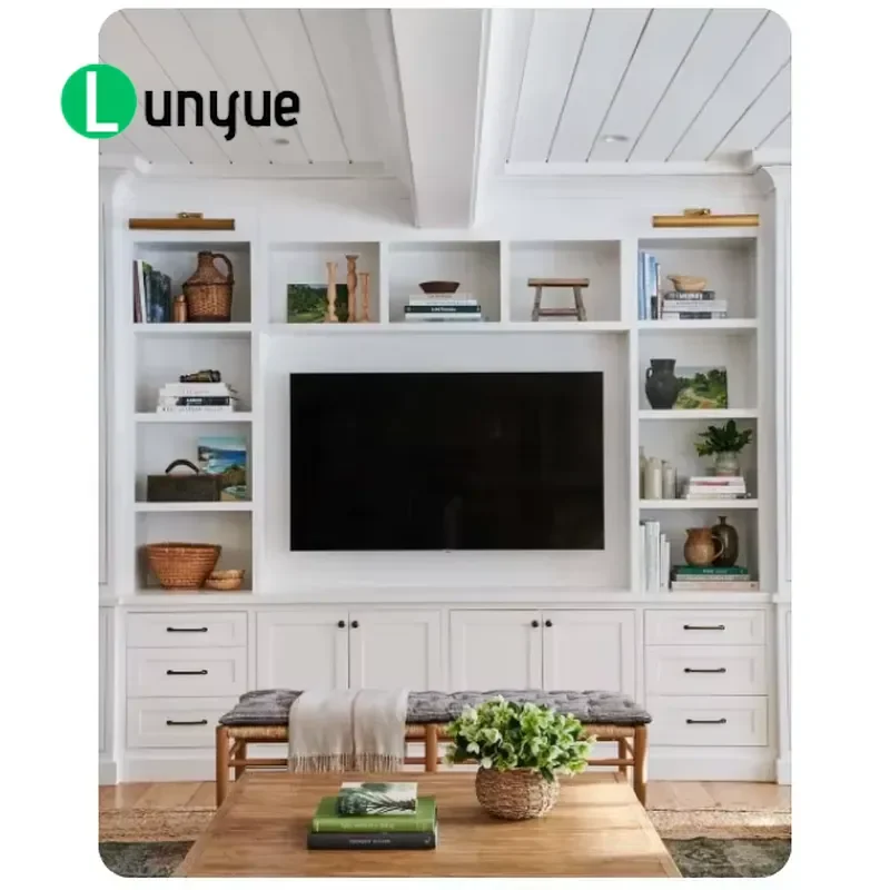 Modern Adjustable Wall Mounted TV Cabinet with Storage for Hall Apartment School Hospital Space Saving Floating Media Console