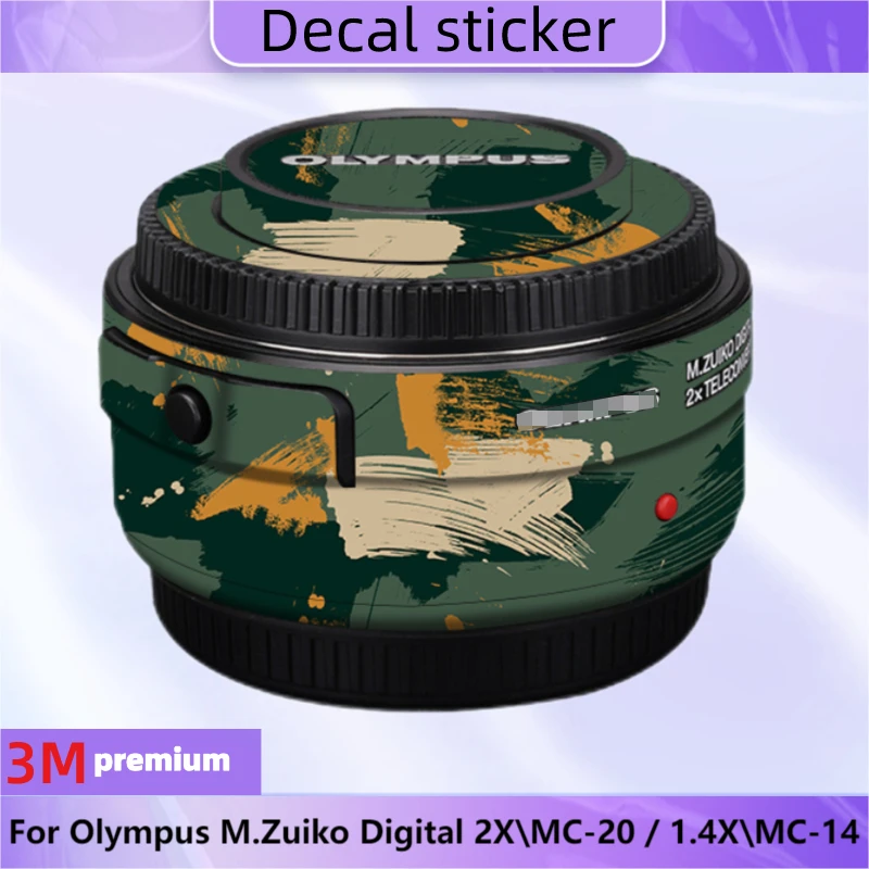 2X\MC-20 / 1.4X\MC-14 Anti-Scratch Lens Sticker Protective Film Body Skin For Olympus M.Zuiko Digital 2X\MC-20 / 1.4X\MC-14