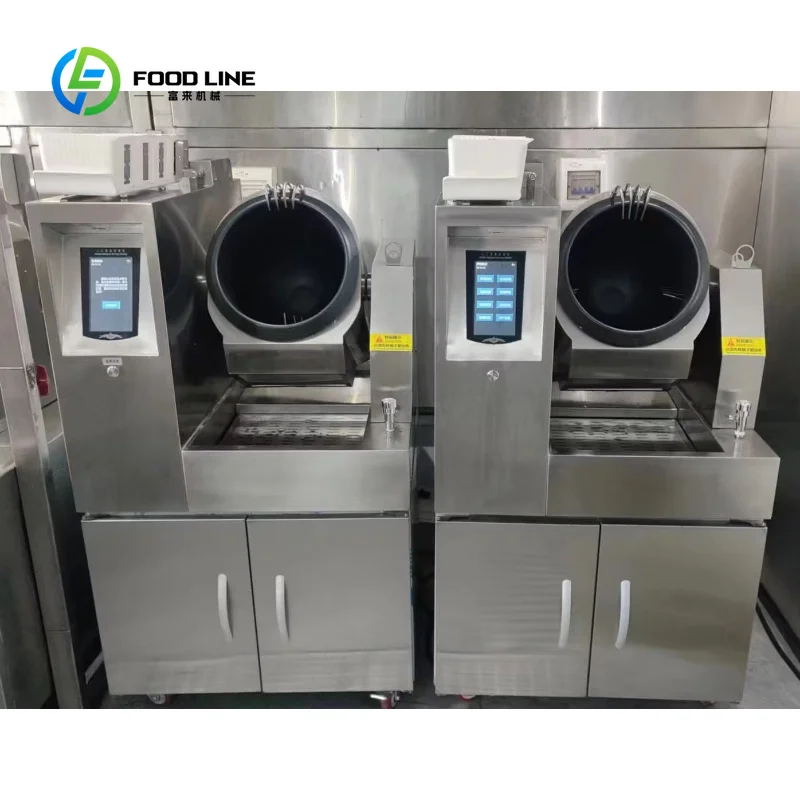 Customized Commercial Stir-fry Machine Restaurant Kitchen Floor Standing Stir Fry Robot Full Automatic Wok Cooking Machine