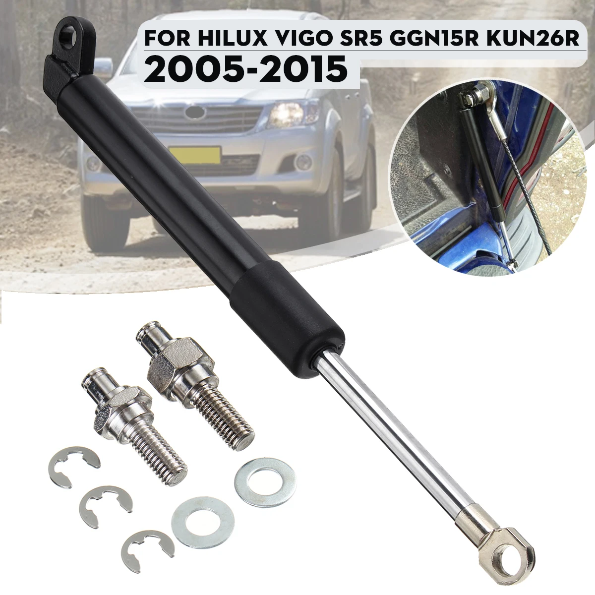 

Rear Trunk Tailgate Slow Down Gas Strut Damper For Hilux Vigo SR5 GGN15R KUN26R 2005-2015