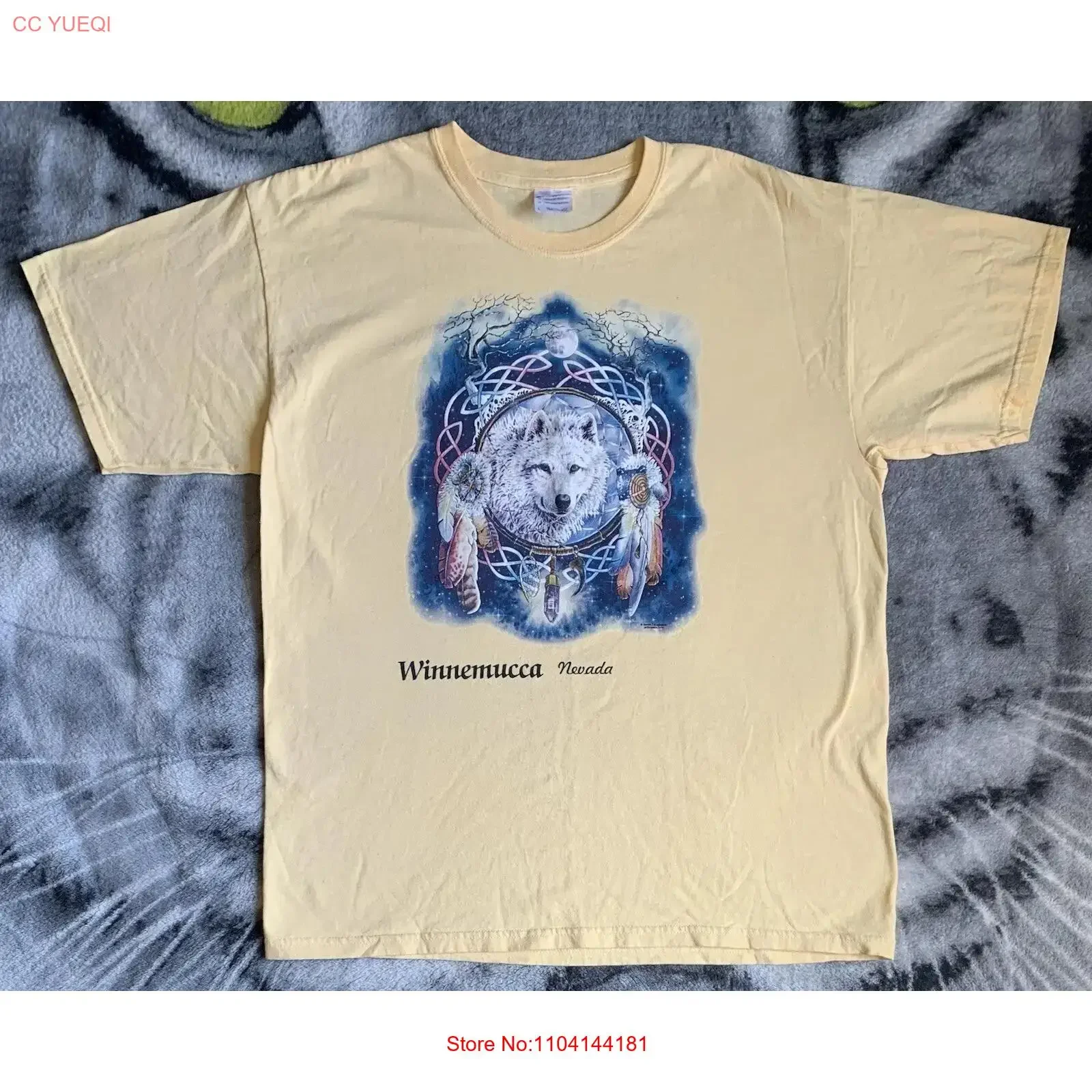Rare Vintage Winnemucca Nevada Wolf T Shirt Sz Xl long or short sleeves vintage Washed Comfortable fashion