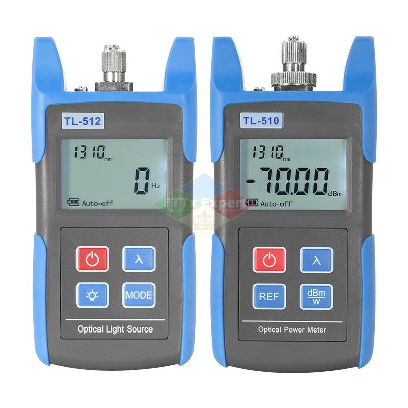 FTTH Optical Power Meter TL510 -70 + 10dBm & Optical Light Source TL512 FTTH Optical Multimeter Fiber Equipment Tools