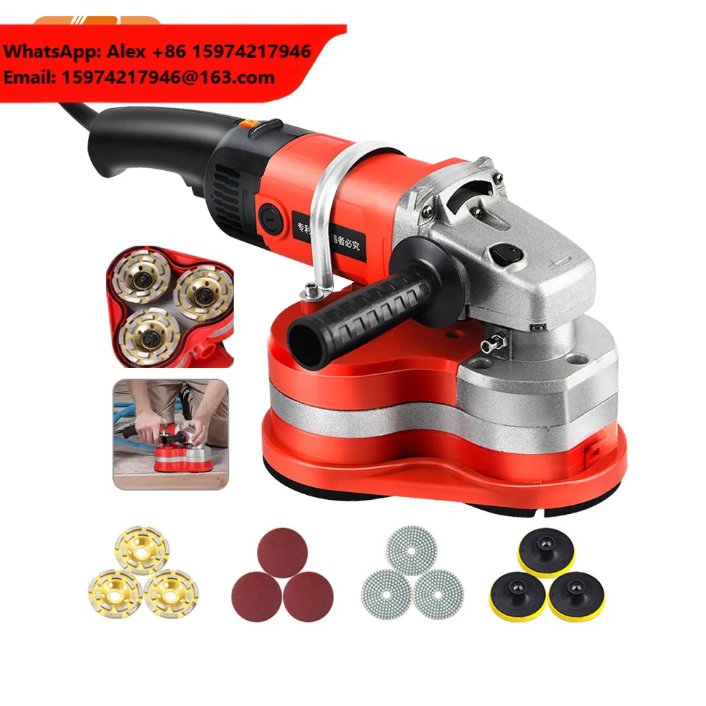 GZD Small 310mm 3600W Motor Semi-Automatic Concrete Polishing Machine Floor Edge Grinder With Dust Vacuum