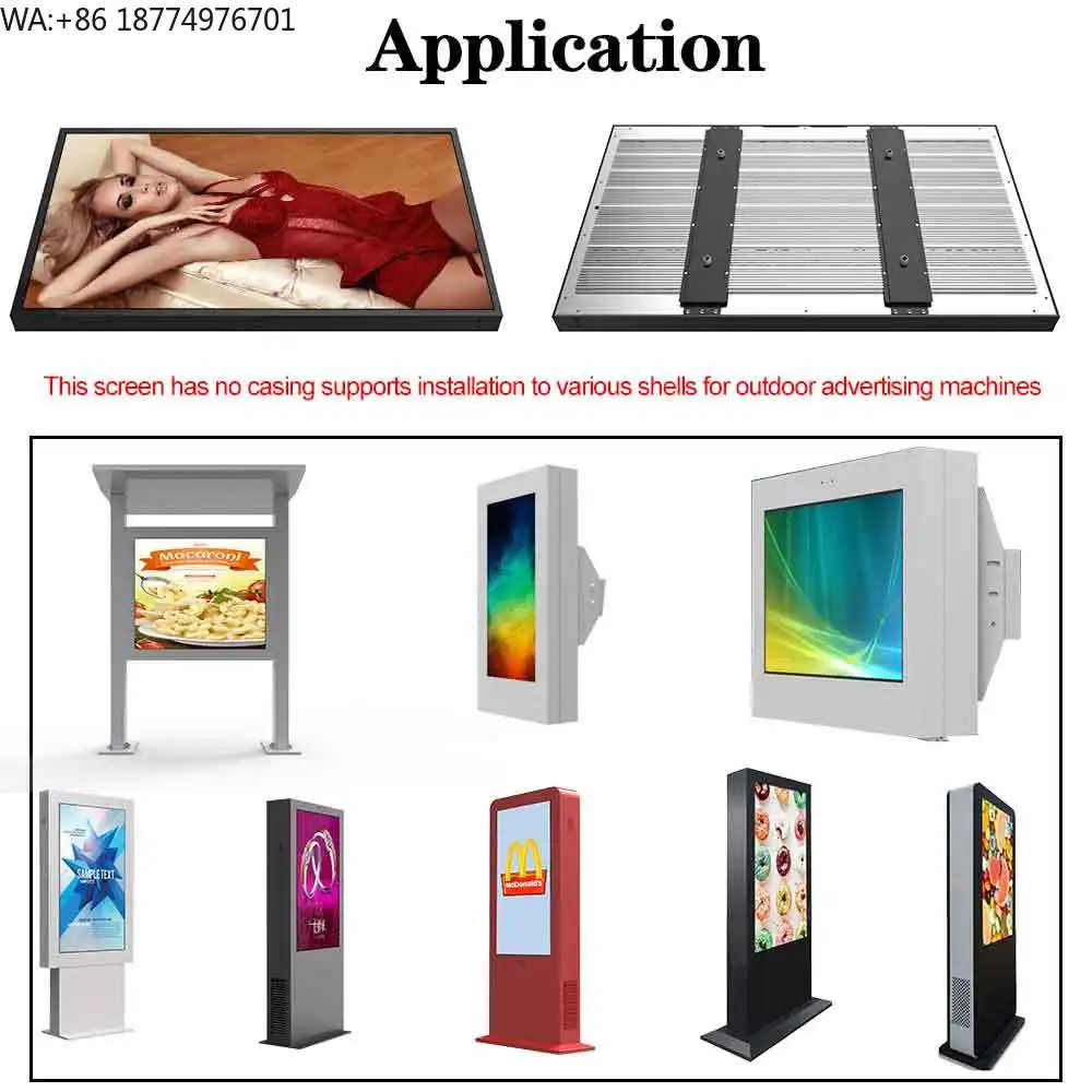 

43 55 Inch Android Wall Mounted Digital Signage 1000 Nits Touch Display Tft High Brightness Lcd Screen