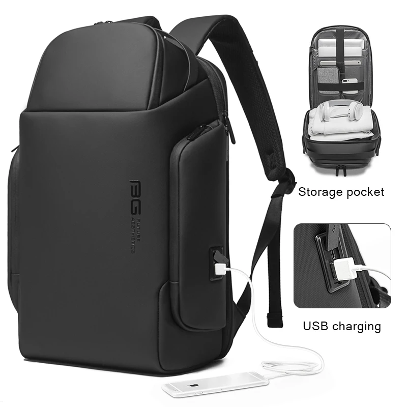 2023 BANGE New Waterproof 15.6Inch Business Computerbackpack USB Interface For Charging Bag LargeCapacity Men\'s Backpack