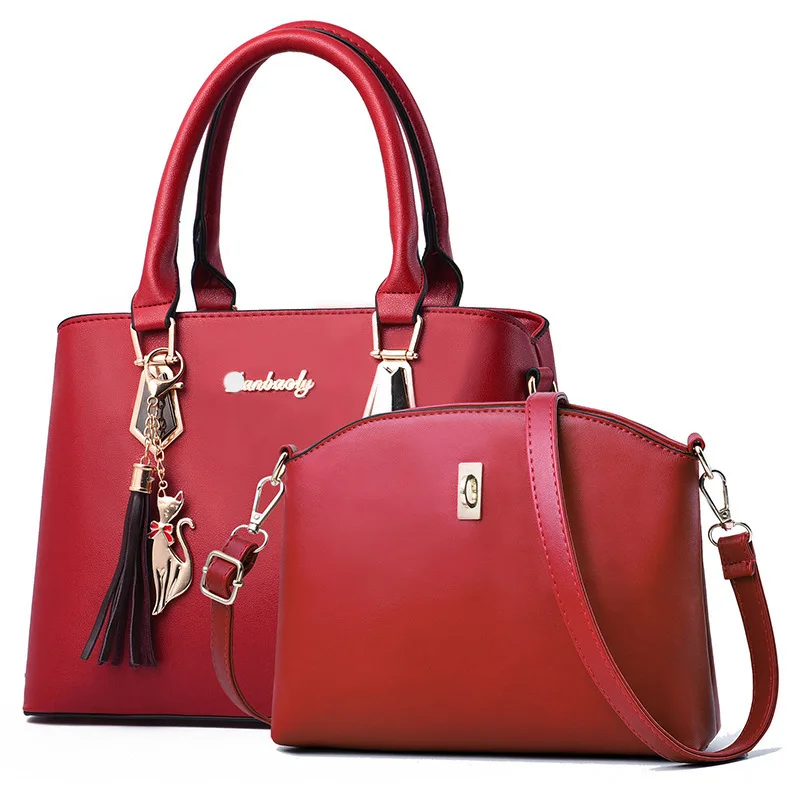 Women's Bags 2022 New Fashion Ladies Handbags Foreign Trade Child-Mother Bags Wholesale Simple Shoulder Bags Trendy