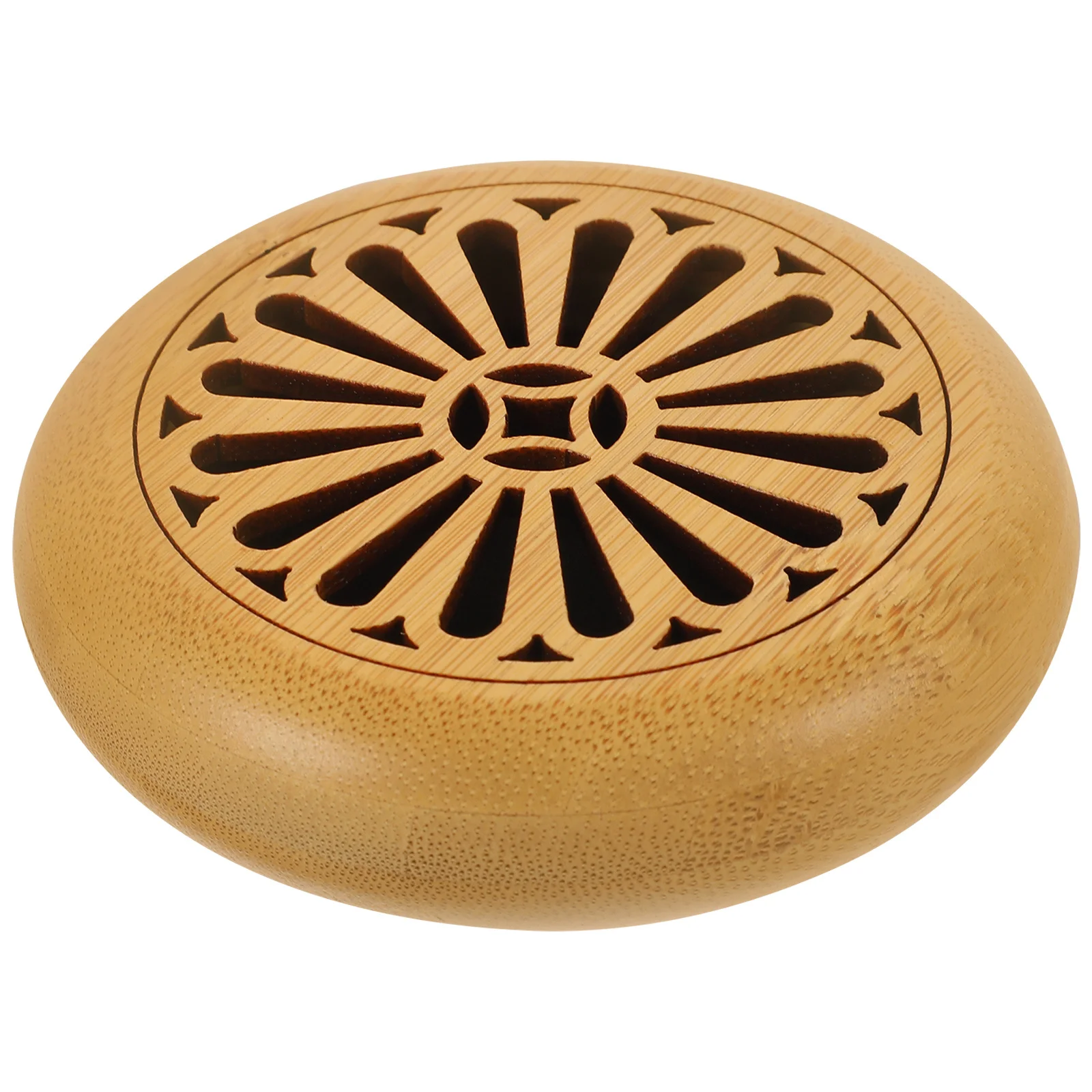 

Bamboo Hollow Incense Burner Carved Coil Aroma Furnace for Home Decor Desktop Censer Incense Holder Tabletop