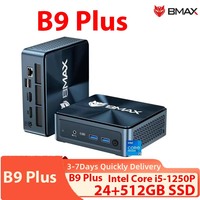 BMAX B9 Plus Mini PC Intel Core i5-1250P 12 Cores Max 4.4GHz 24GB LPDDR5 RAM 512GB SSD WiFi 6 Bluetooth 5.2