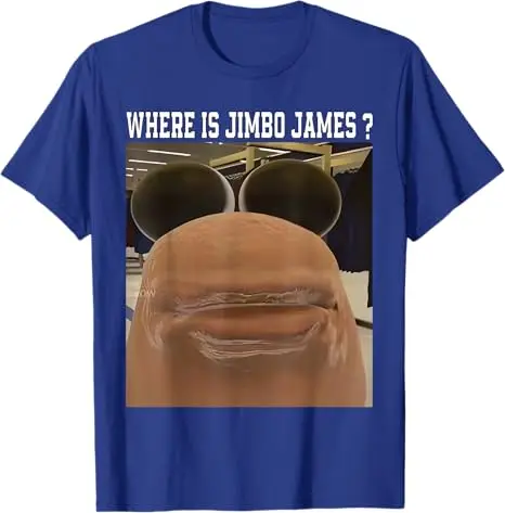 Marcus The Worm Where Is Jimbo James Meme T-Shirt Humor Funny Y2k Design Graphic Outfit Short Sleeve Round Neck Saying Tee Tops