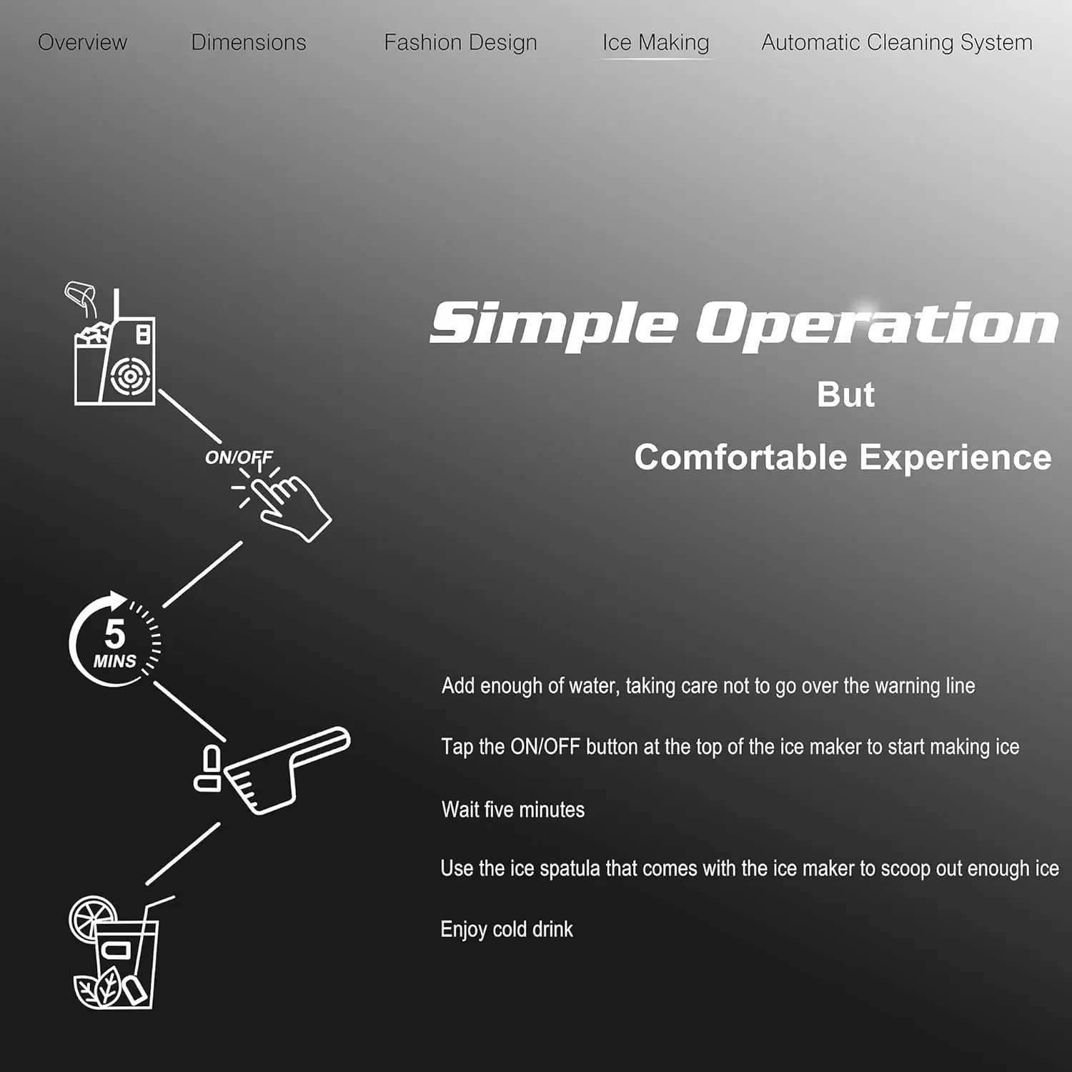 Máquina de hielo Eléctrica eficiente para encimera, autolimpieza, produce 30 libras de hielo cada 5 minutos en 24 horas, Porta
