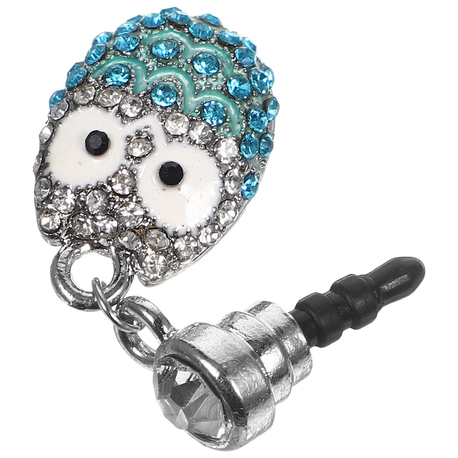 Earring Studs Earphone Jack Accessories Phones Head Mobile Owl Shaped Plug