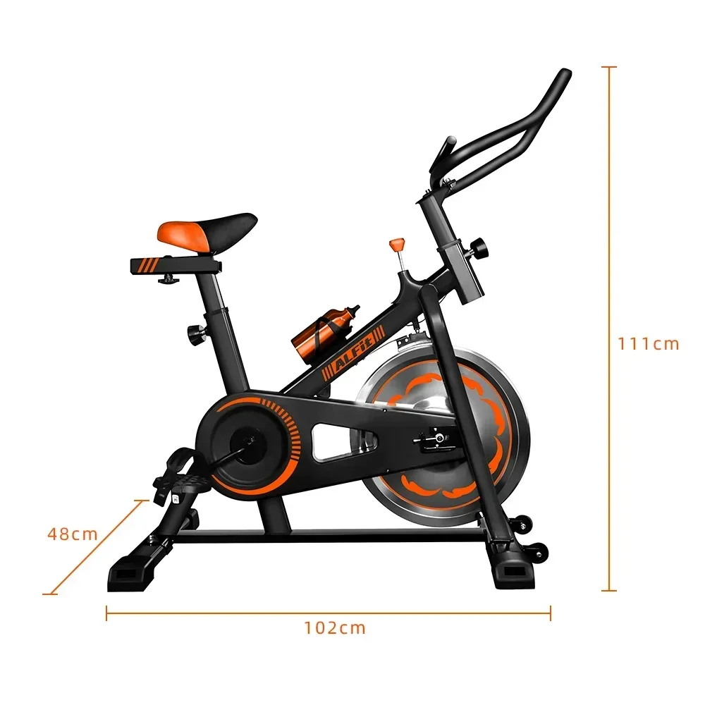 Exercise Bike, Indoor Cycling Bike Stationary, Comfortable Seat Cushion, Multi - Grips Handlebar Heavy Fly Wheels Spin Bike