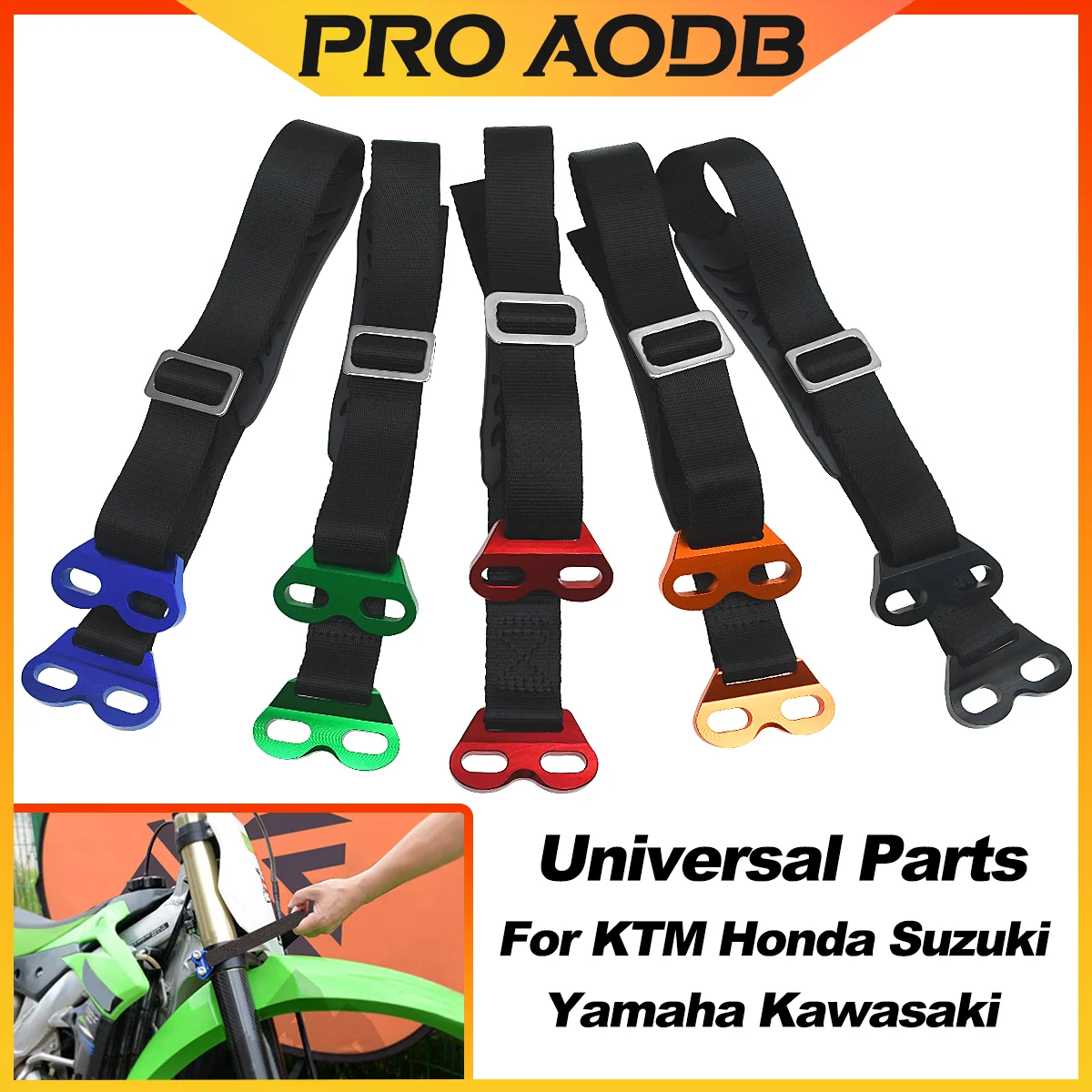 Motorrad CNC Hinten Rettungs Pull Strap Sling Gürtel Für KTM EXC Honda CRF Kawasaki Suzuki Yamaha YZ WR 250F 450F Dirt Bike 2008-2025
