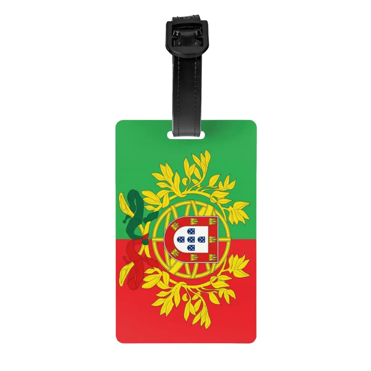 Benutzer definierte Wappen von Portugal Kunst Gepäck anhänger Privatsphäre Schutz portugiesische Flagge Gepäck anhänger Reisetasche Etiketten Koffer