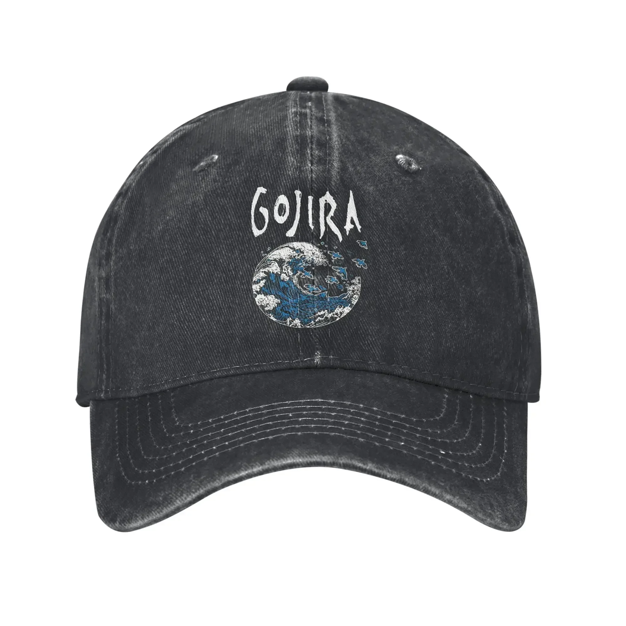 2026 Vintage Gojiras Cosmic Whale Eclipse Baseball Caps Unisex Style Distressed Washed Sun Cap Ocean Energy Outdoor Gift Caps Ha