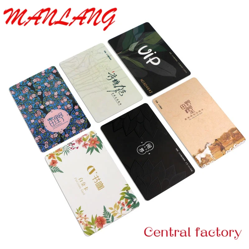 

Customprinted blank hard Custom Recycled Plastic Business Cards Customer Logo VIP Membership Card PVC CARDS