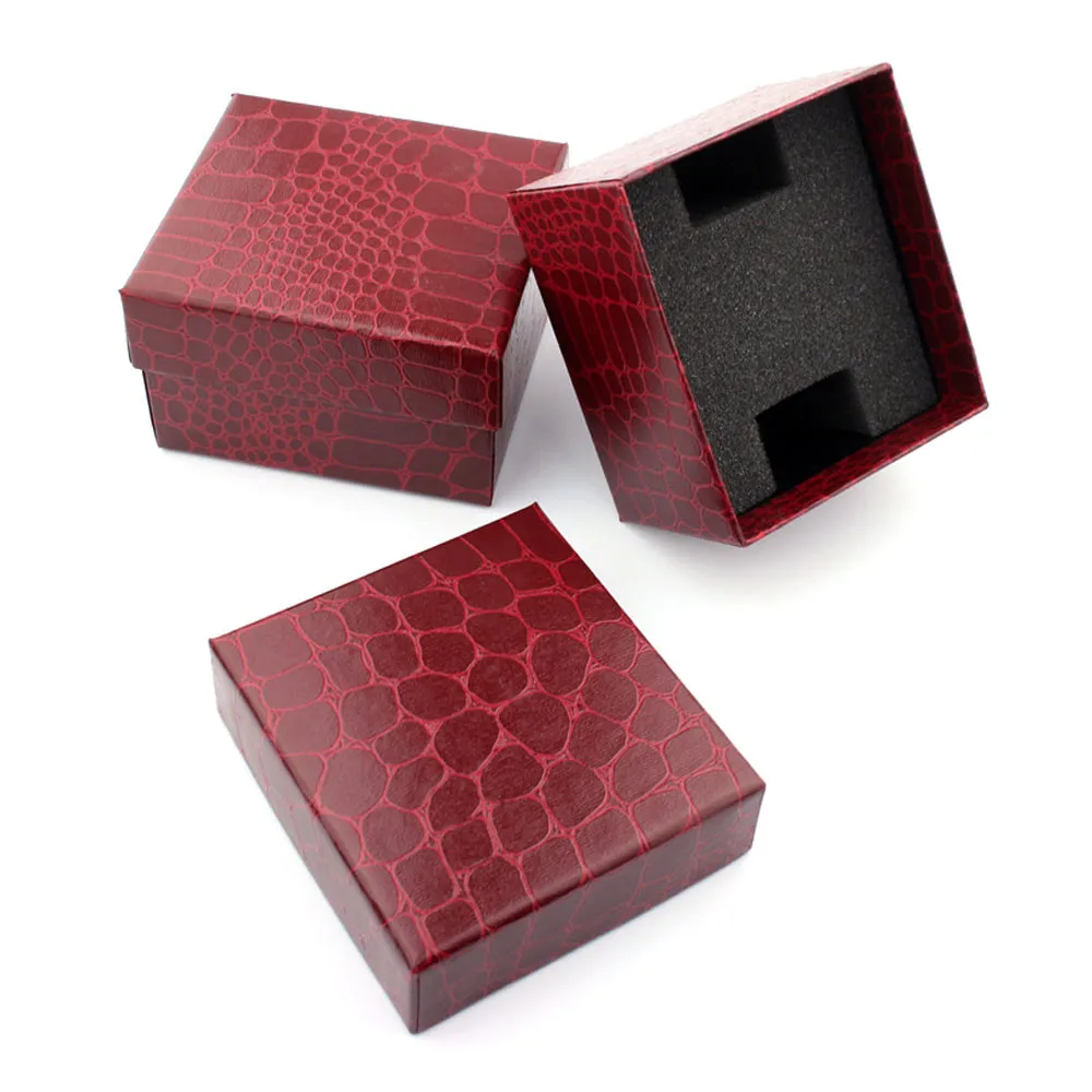 Watch Box Crocodile Pattern Matte Retro High end Gift Box Durable Bracelet Gift Box Bracelet Jewelry Watch Box