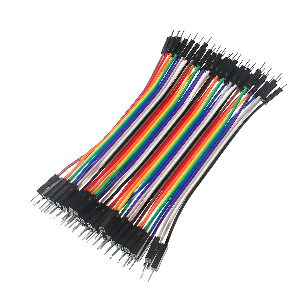 40PCS 10CM 15 Linha DuPont 40Pin Fêmea para Fêmea, macho para Macho, macho para Fêmea Fios Cabos DIY breadboard kit