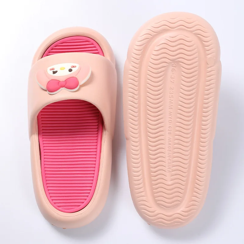 Sanrio Sandals Female My Melody Summer Kawaii Cartoon Indoor Anti-Slip Soft Bottom Wear-Resistant EVA Parent-Child Slippers