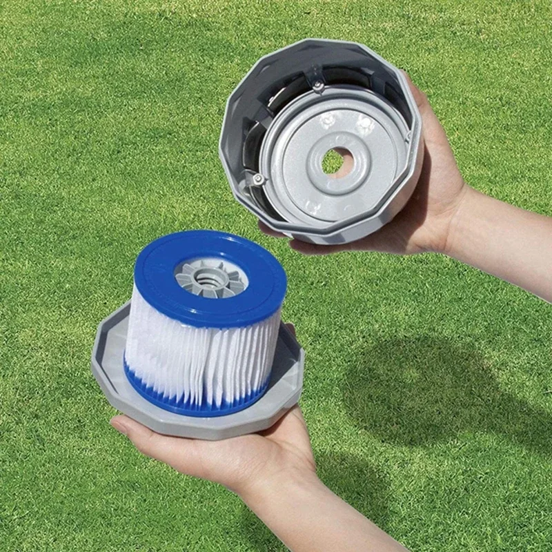 1/2/4 Piezas de Cartucho de Filtro Flowclear Tamaño VI SI para Bestway Lay-Z-Spa - Miami Vegas Palm Spring, Repuesto para Filtro de Piscina