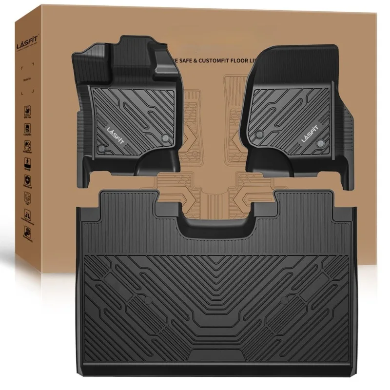 

For 2015-2024 Ford F-150 Super Crew Cab Floor Mats Liner All Weather TPE Liners United States