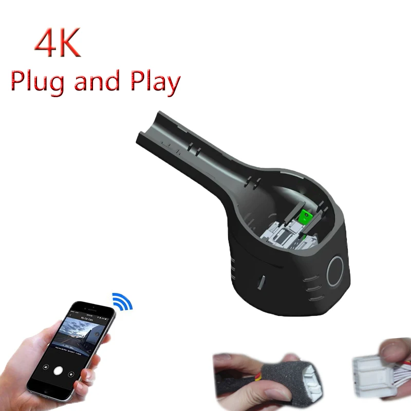 

4K Plug And Play For Chery Ant 2024 2025 iCAR v23 Car Video Recorder Wifi DVR Dash Cam Camera FHD 2160P