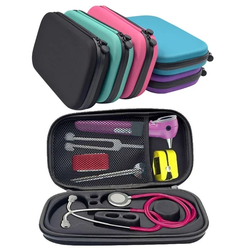 Portable Stethoscope Storage Box EVA Hard Carrying Bag Protective Bag Organizer-Medical Stethoscope Box Cover