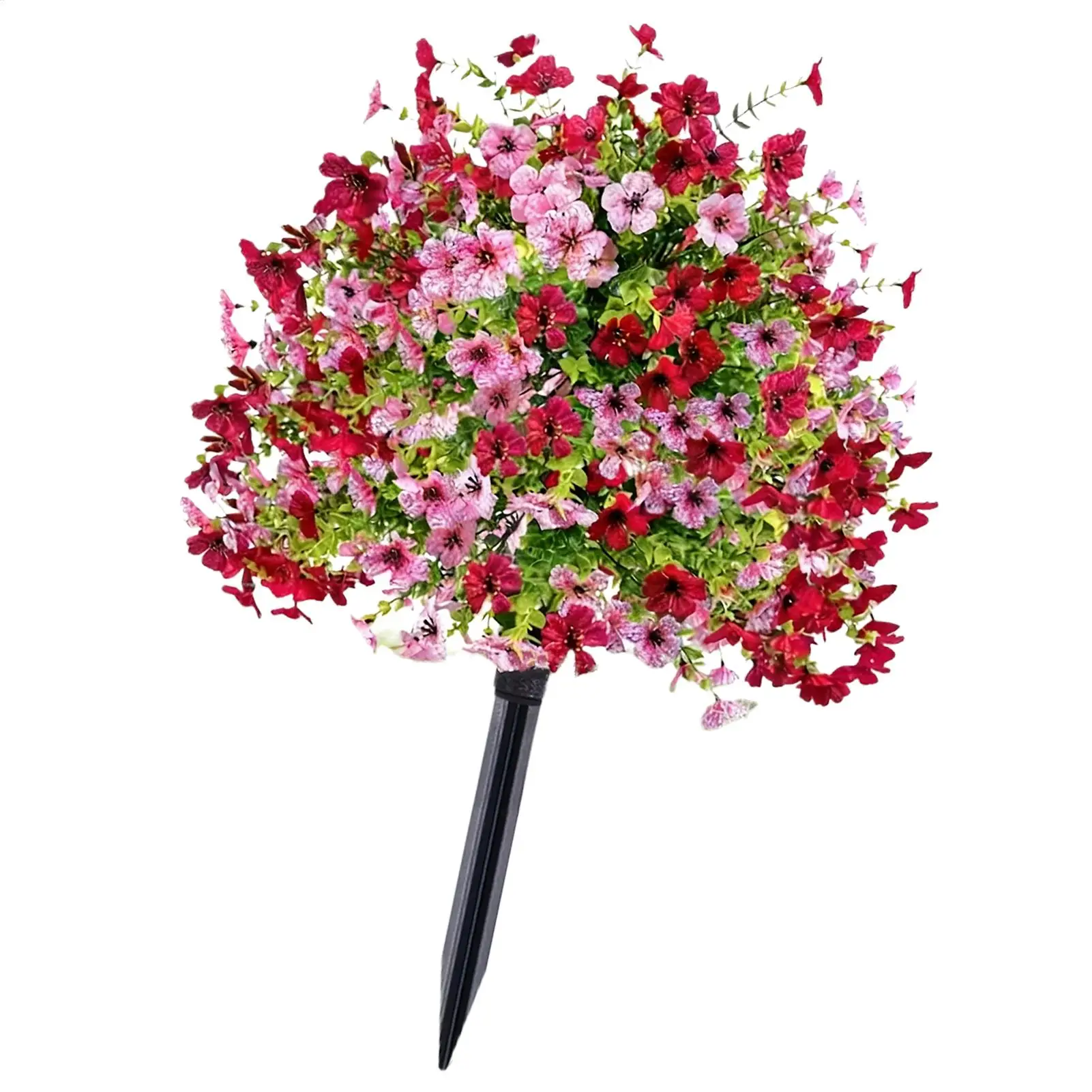 

Fake Flowers 18 Inch Realistic With Ground Stake Porch Decor Petunias Faux Flowers Outdoor Decor For Yard Porch Lawn Pathway