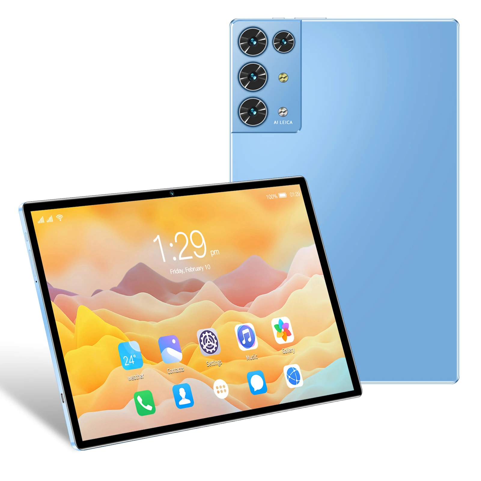 Tablet 8GB+256GB 10.1 inch Screen 5G Calling 10-Core MTK6797 Processor 128GB Expandable Memory High-Clear Large Screen BT5.0