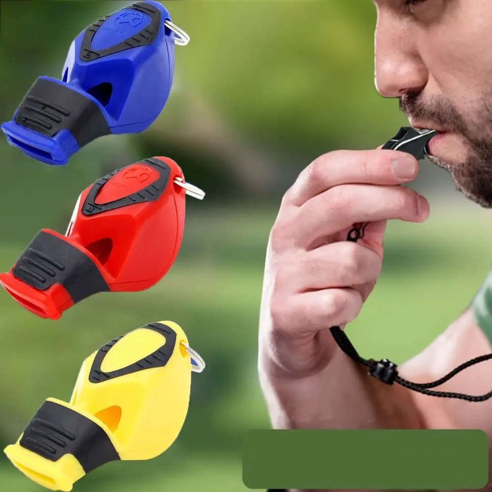 

New PVC Hand Whistle Loud Sound Training Accessories Outdoor Survival Whistle Portable Multi-coclor Referees Whistles