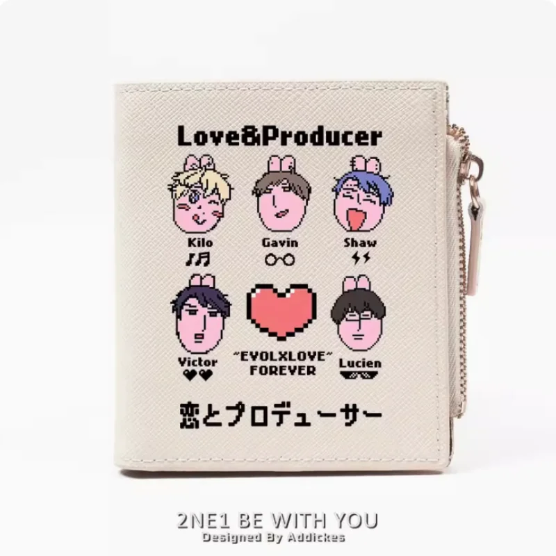 

Love Producer Victor Kilo Lucien Shaw Anime Zipper Wallet Fold Bag Multi Card Coin Pocket Holder Fashion Kids Wallets Gift