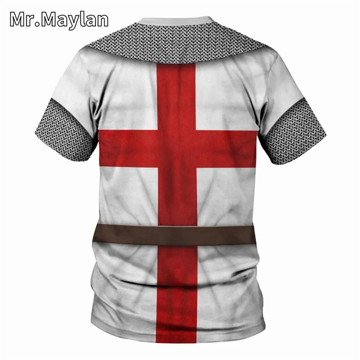 Medieval Knights Armor Cosplay Costume Tshirt 3D Men T shirt Vintage Fashion Short Sleeve Shirt Summer Streetwear Unisex Tee-014