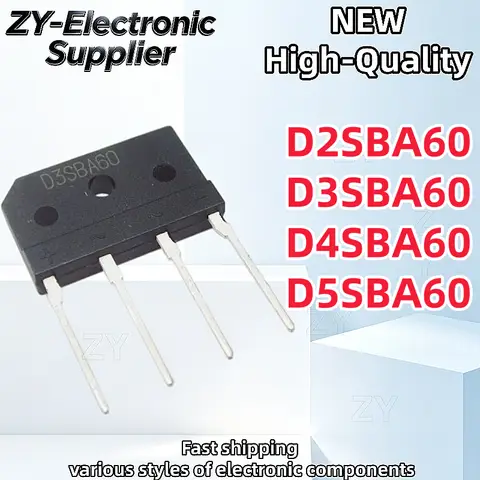 10Pcs D3SBA60 D2SB60 ZIP-4 D2SBA60 ZIP D2SB 60 D3SB60 D4SB60 D5SB60 D4SBA60 D5SBA60 Best Quality In Stock