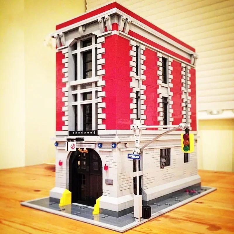 Nuovo 16001 Ghostbusters Firehouse Headquarters 4634PCS Building Blocks Kit di mattoni compatibile 75827 regali di compleanno di natale