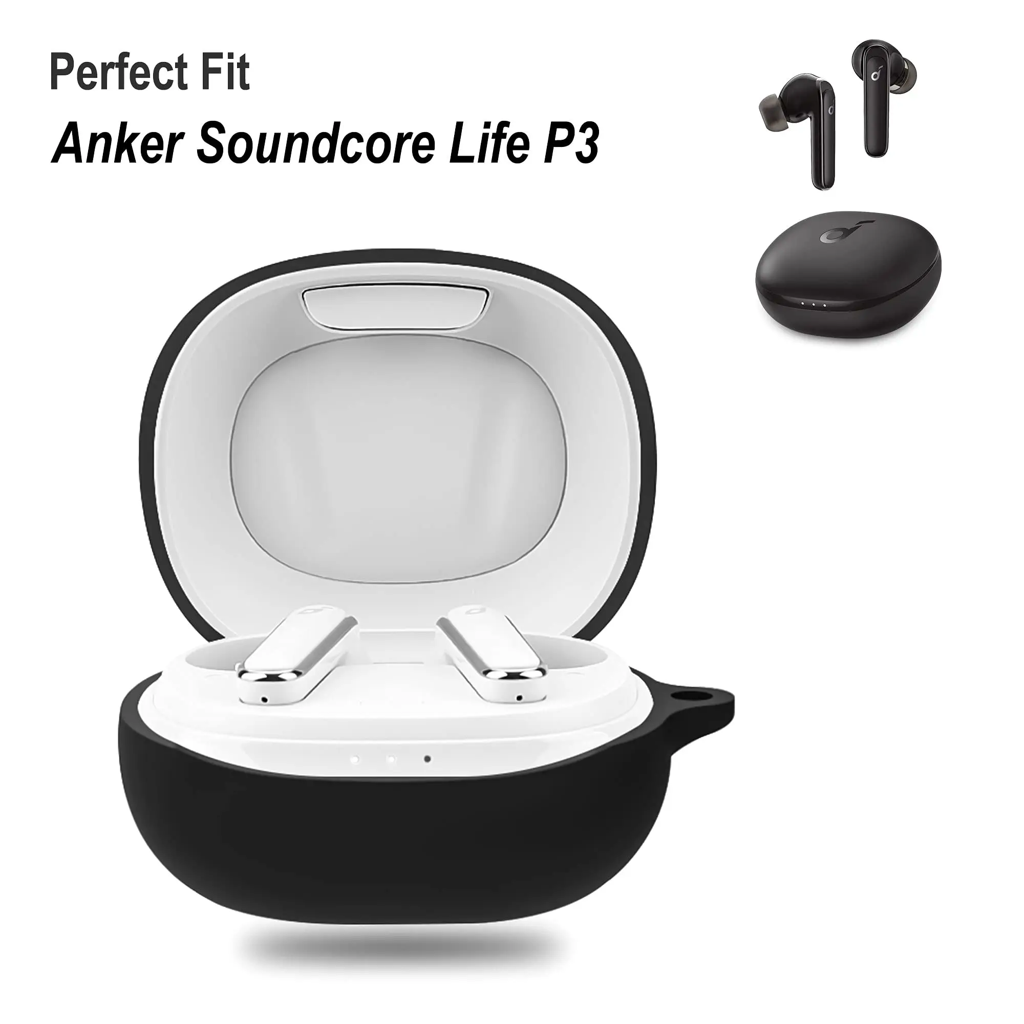 Anker Soundcore Life용 실리콘 이어폰 케이스, P3 방진 보호 무선 블루투스 이어폰 소프트 커버 케이스, TWS용