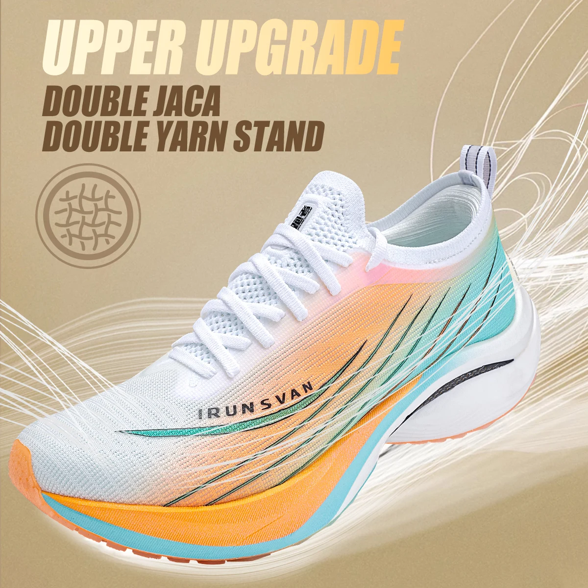 IRUNSVAN Men's Carbon Fiber Marathon Sports Shoes Provide Cushioning Comfort And High-Quality Running Shoes 24098