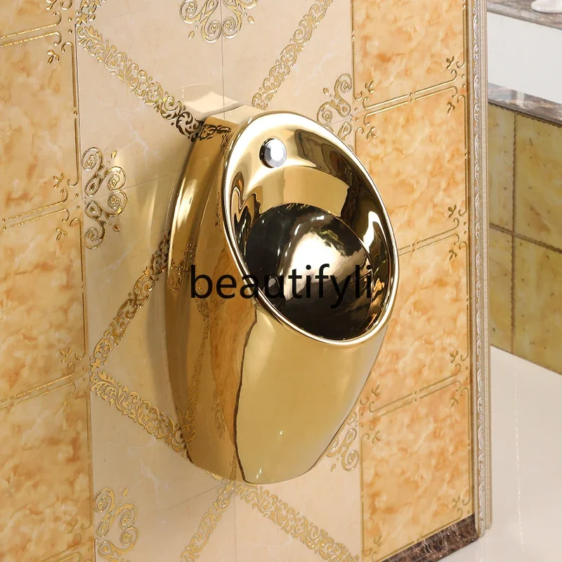 

Induction Urinal Home Hotel Golden Urinal Wall-mounted Men's Urinal6239
